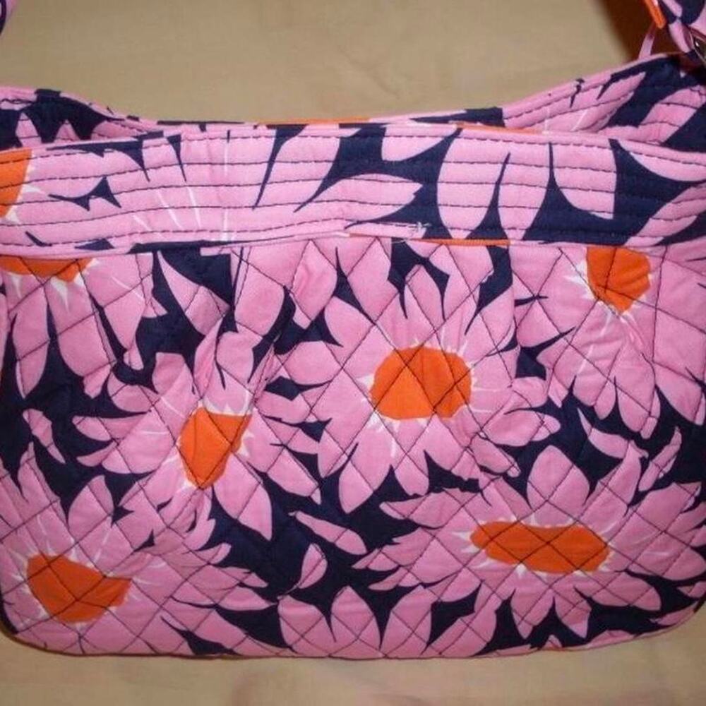 Retired Vera Bradley “loves me” Tote Pink and blue floral Vera Bradley bag